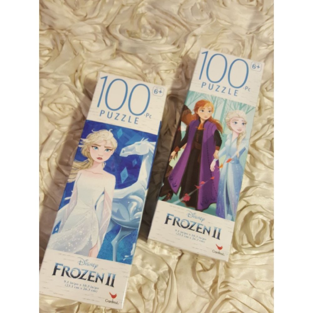 Disney Puzzles 2 Boxes 100pc Each Disney Frozen  II.